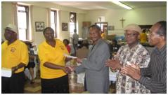 GUYDA donates $2,500US to the New Amsterdam Band Corps