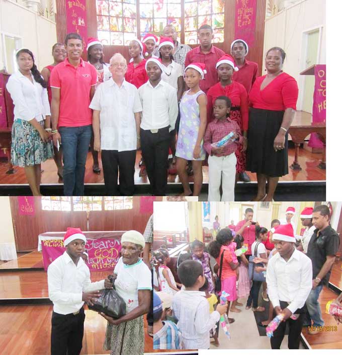 St. Francis R.C. Youth Club spreads Christmas cheer across Berbice churches